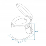 Proplus Campingtoilet grå Proplus Campingtoilet grå