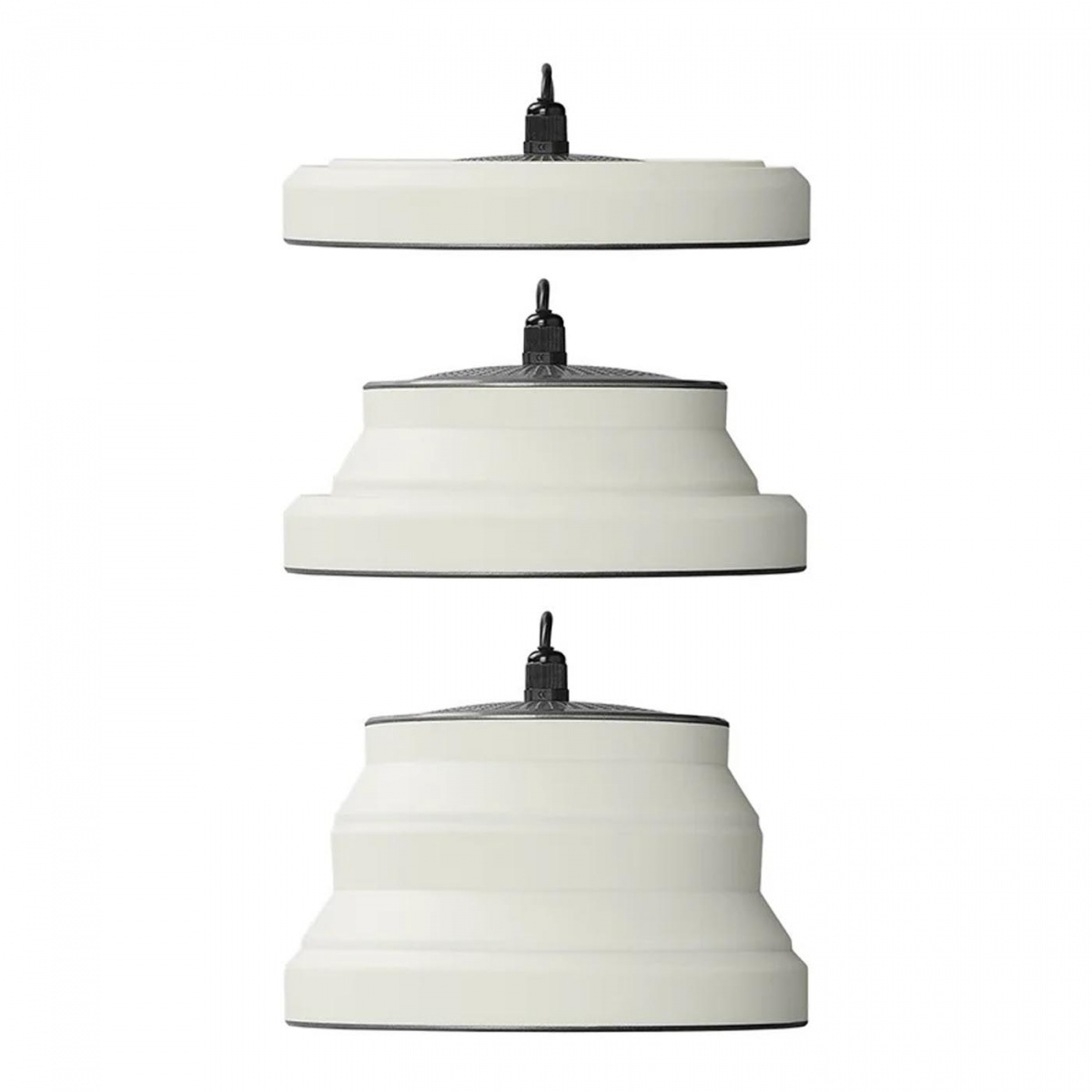 Proplus Hængende LED-lampe foldbar silikone hvid i gruppen Hjem og indretning / Belysning & Lygter hos Campmarket (78407)