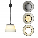 Proplus Hængende LED-lampe foldbar silikone Hvid Proplus Hængende LED-lampe foldbar silikone Hvid