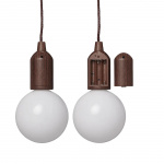 Proplus Campinglampe Hængende Retro Træ