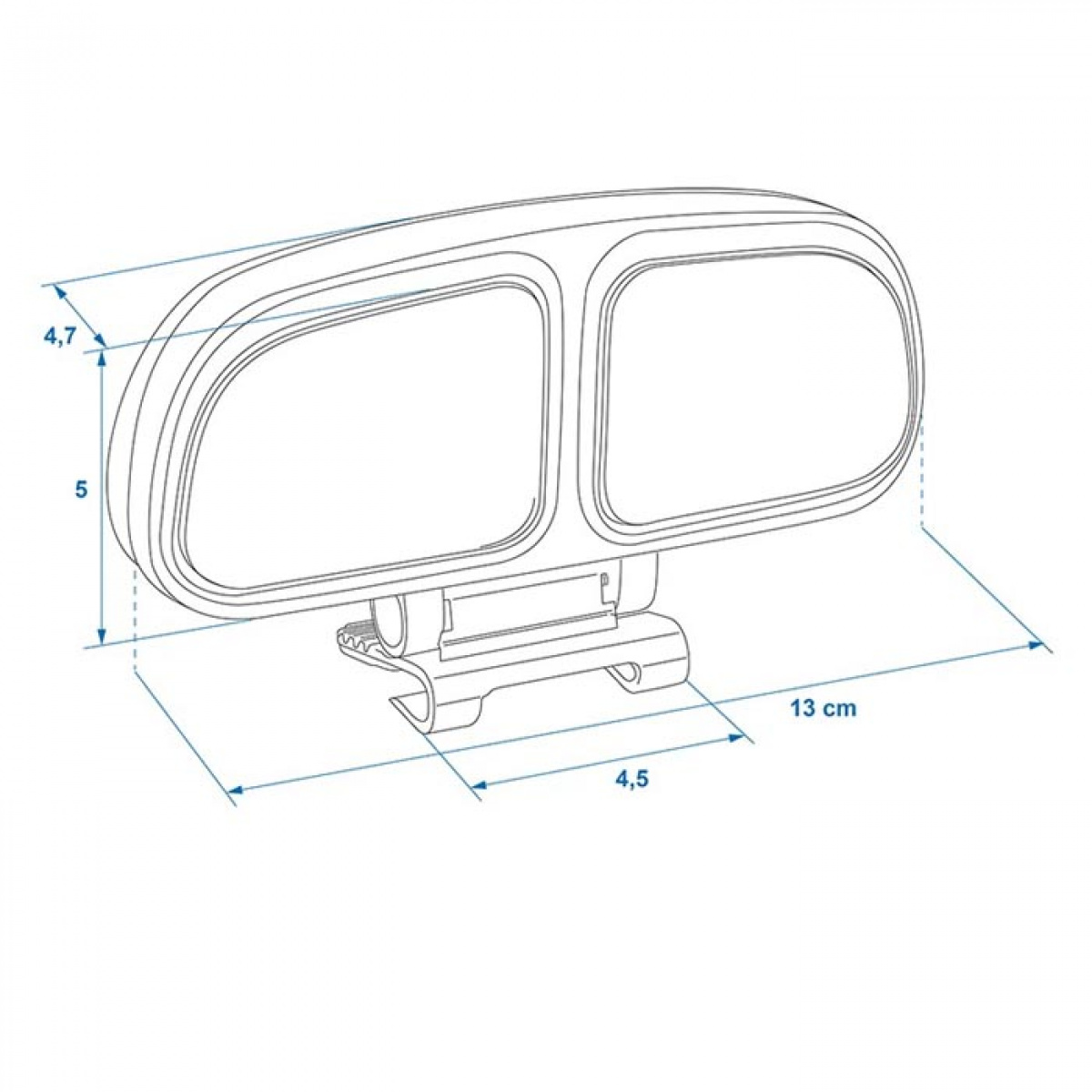 Proplus Duo-spejl til blind vinkel i gruppen Campingvogn og autocamper / Chassis / Bakspejle hos Campmarket (78425)