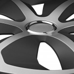 Proplus Hjulkapsel Roco sølv/sort 16 tommer 4 stks.  Proplus Hjulkapsel Roco sølv/sort 16 tommer 4 stks.