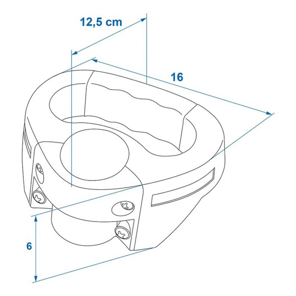 Proplus Rangerhåndtag 48mm i gruppen Campingvogn og autocamper / Chassis / StøtteHjul hos Campmarket (78447)