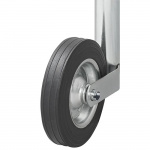 Proplus Støttehjul 48mm metalfælge med solidt gummidæk 200x50mm Proplus Støttehjul 48mm metalfælge med solidt gummidæk 200x50mm