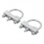 Proplus U-beslag rund 60/70mm til støttehjulsklemme sæt med 2 stks