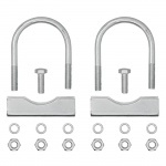 Proplus U-beslag rund 60/70mm til støttehjulsklemme sæt med 2 stks