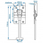 Proplus Dørholder med holder 