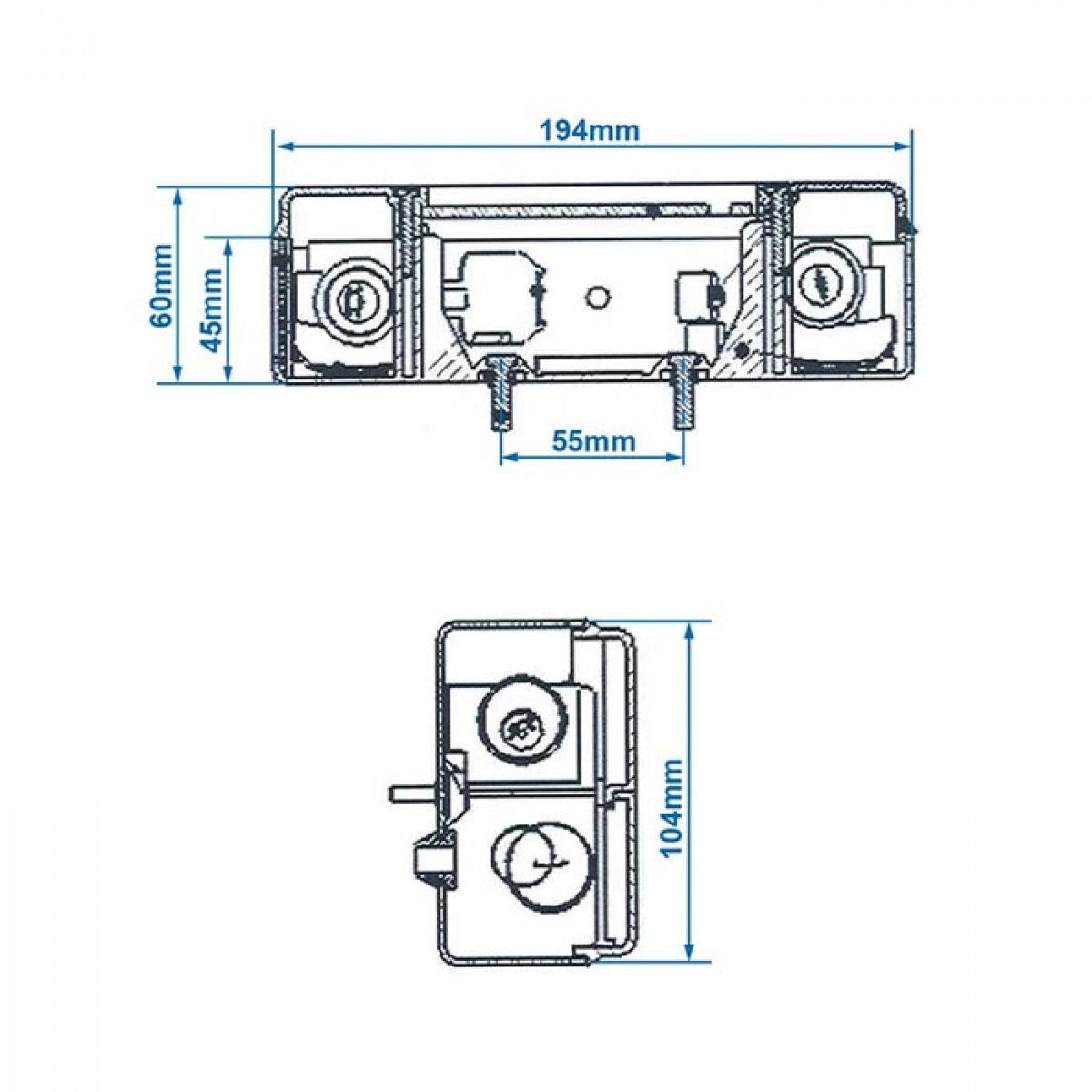 Proplus Baglygter 4 funktioner 194x104mm venstre i gruppen Campingvogn og autocamper / El - Elektronik / Trafik- og udvendig belysning / Baglygter hos Campmarket (78457)