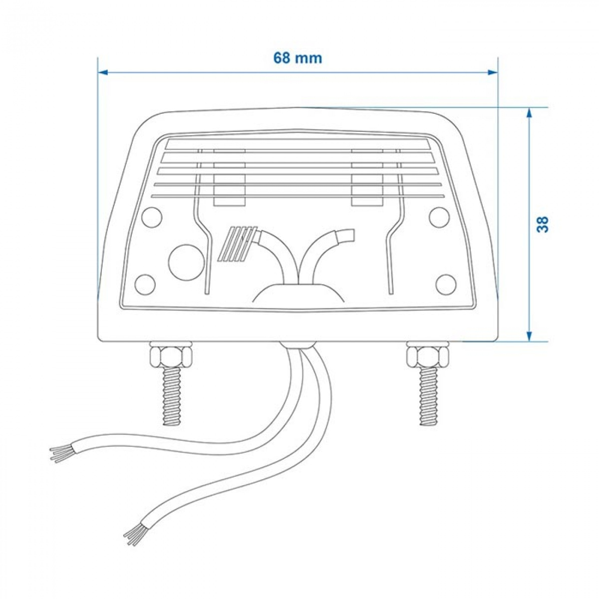 Proplus Nummerpladelygte 68x38mm i gruppen Campingvogn og autocamper / El - Elektronik / Trafik- og udvendig belysning / Nummerpladebelysning hos Campmarket (78461)