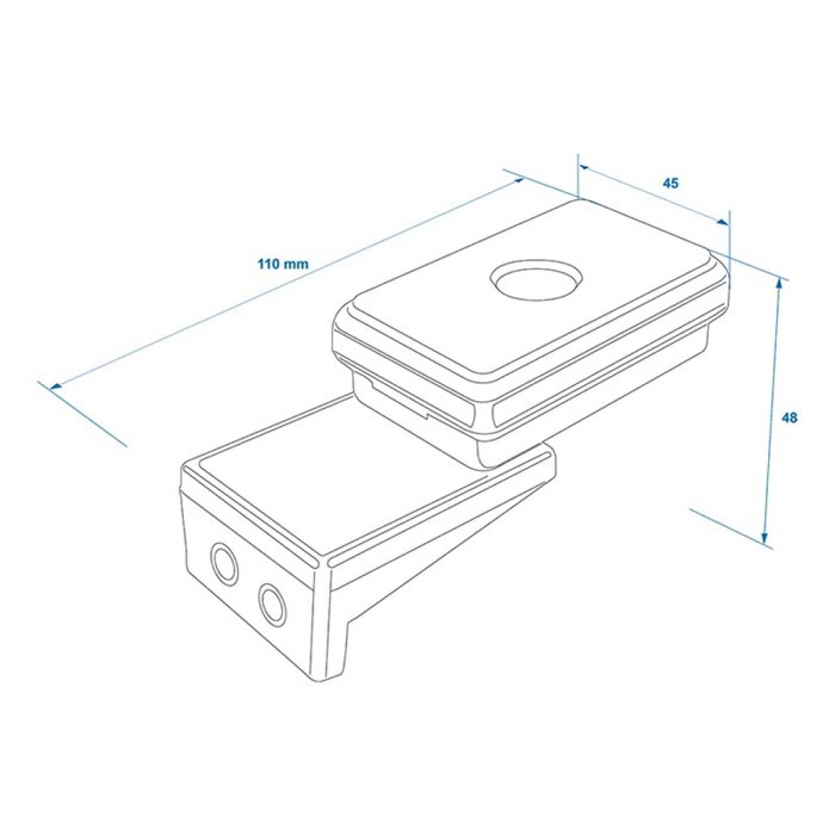 Proplus Positionslygte foran hvid 110x45x51mm i gruppen Campingvogn og autocamper / El - Elektronik / Trafik- og udvendig belysning hos Campmarket (78463)