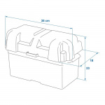 Proplus Batterikasse 35x18x23 cm Proplus Batterikasse 35x18x23 cm