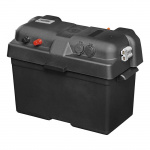Proplus Batterikasse 35x18x23 cm, 2 x USB - 1 x 12V-stik - voltmeter - 2x studs Proplus Batterikasse 35x18x23 cm, 2 x USB - 1 x 12V-stik - voltmeter - 2x studs