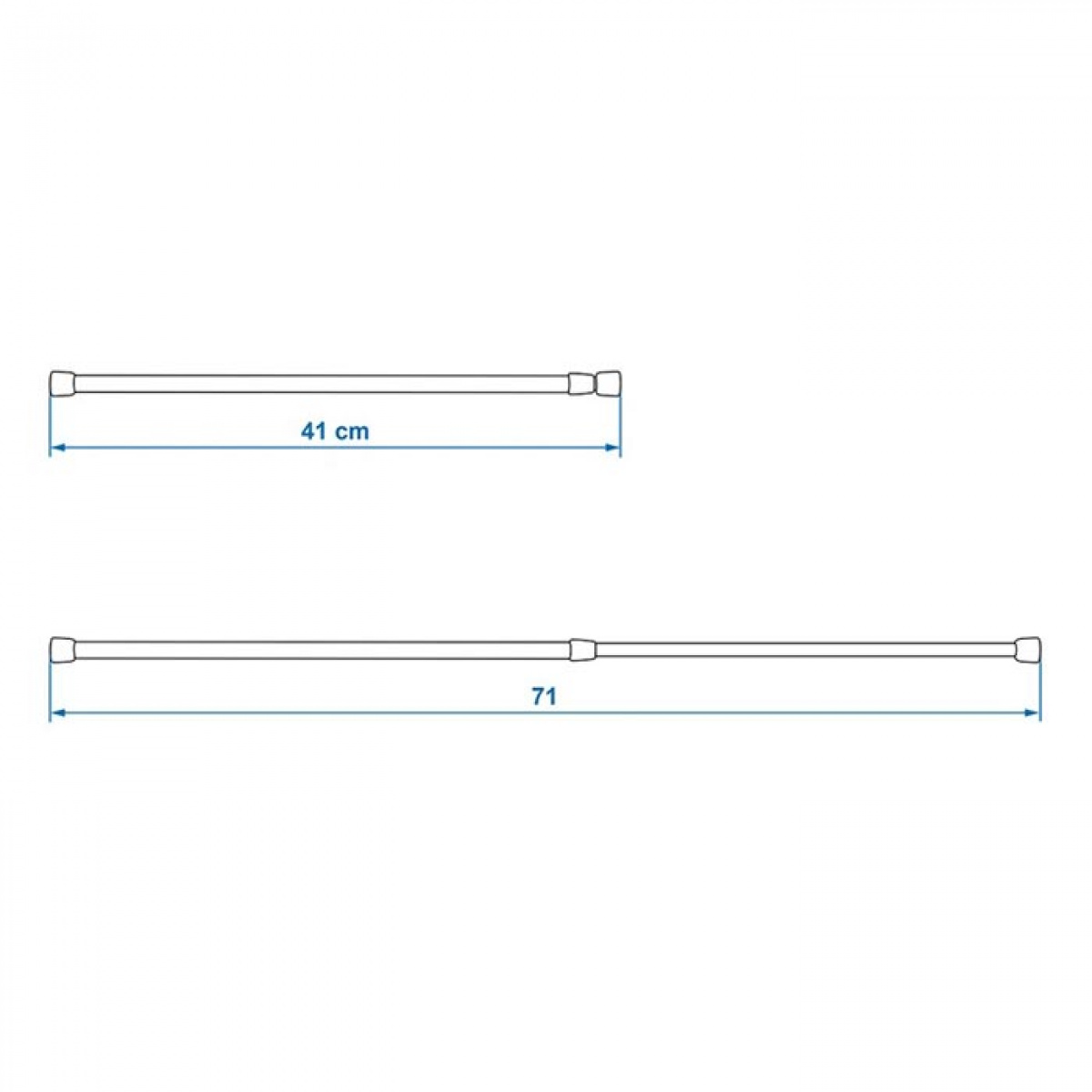 Proplus Udskydelig skabsramme 41-71cm i gruppen Husholdning & Køkken / Køkkentilbehør / Arrangement & hylder hos Campmarket (78471)