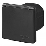 Proplus Indbygget CEE-stik plade firkant sort Proplus Indbygget CEE-stik plade firkant sort