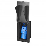 Proplus Indbygget CEE-stik plade rektangulære sort Proplus Indbygget CEE-stik plade rektangulære sort