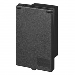 Proplus Indbygget CEE-stik plade rektangulære sort Proplus Indbygget CEE-stik plade rektangulære sort