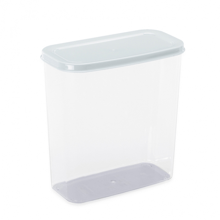 Opbevaringskrukke 2,5L Klar/Hvid i gruppen Husholdning & Køkken / Køkkentilbehør / Opbevaring af mad hos Campmarket (79073)