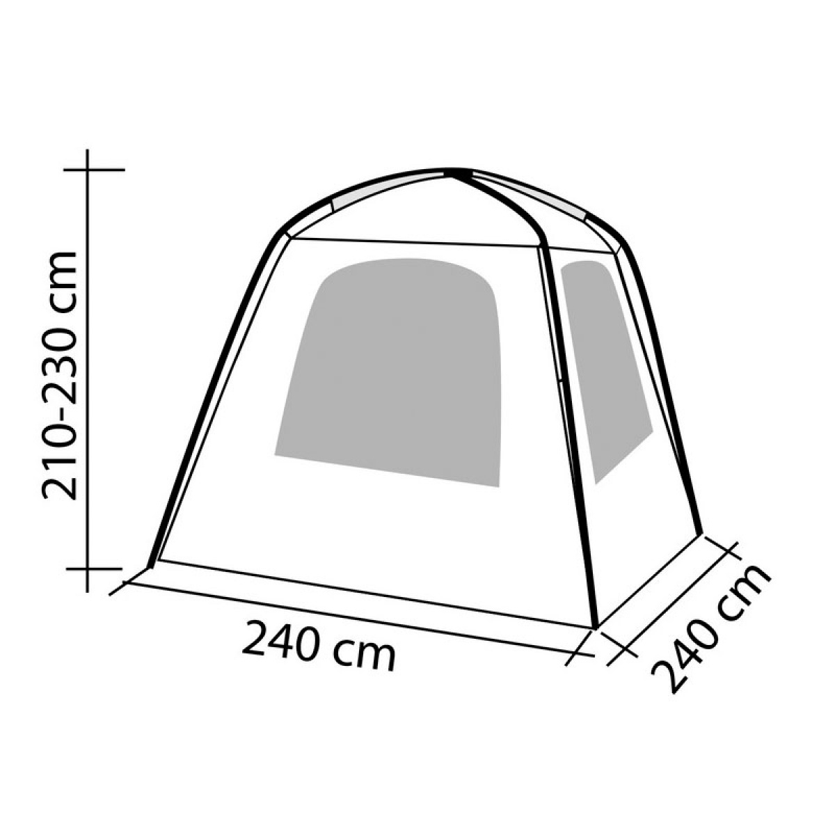 ReimoTent Univan 2 Universelt bagtelt til minicampere og varevogne i gruppen Fortelt & Markiser / Øvrige telte & Campingtelt hos Campmarket (79238)
