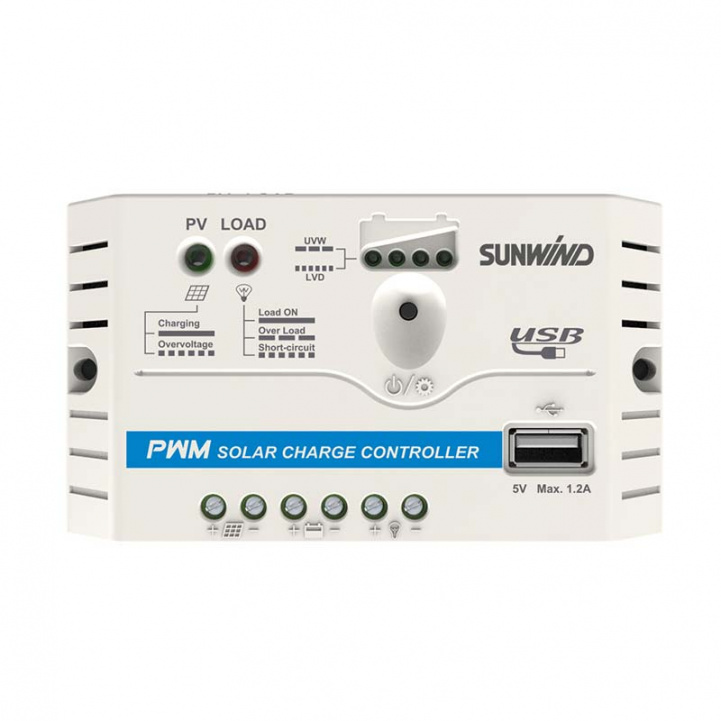 Sunwind Solcelle Laderegulator Basic i gruppen Campingvogn og autocamper / El - Elektronik / Solpaneler / Solcelleregulatorer / PWM hos Campmarket (79395)