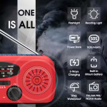 Nødradio med svejse-AM-FM solcelle inkl. USB Nødradio med svejse-AM-FM solcelle inkl. USB