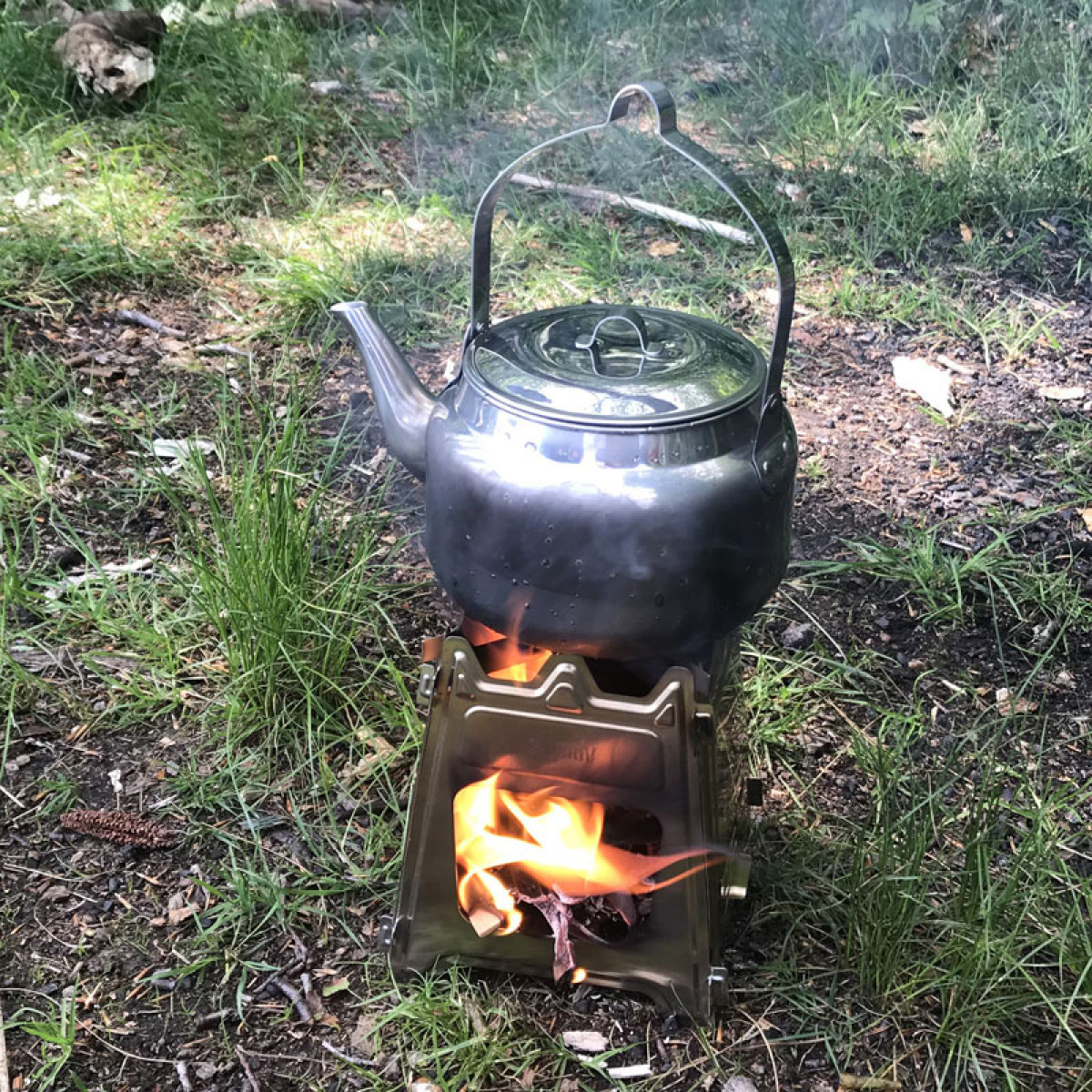 Outdoor Komfur Rustfrit Stål Inklusive Taske i gruppen Outdoor / Camping køkken hos Campmarket (79602)