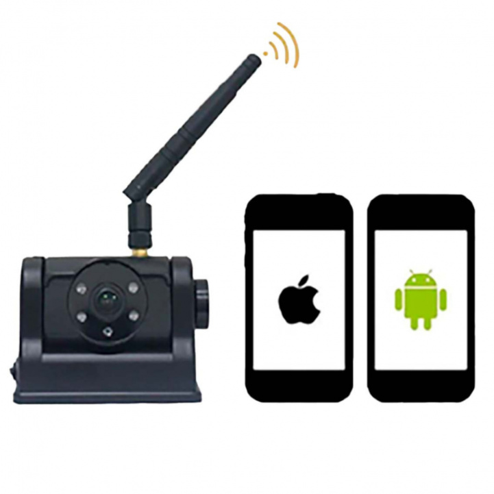 Bevocam Wifi Bakkkamera i gruppen Campingvogn og autocamper / El - Elektronik / TV, Billede & Lyd / Bakkamera hos Campmarket (79868)