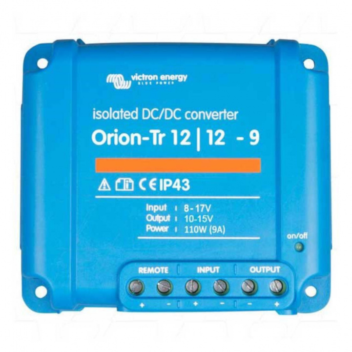 DC/DC-konverter Victron Orion-Tr 12/12-9A (110W) isoleret i gruppen Campingvogn og autocamper / El - Elektronik / Batterier & Omformere / Inverter & Omformer hos Campmarket (79919)