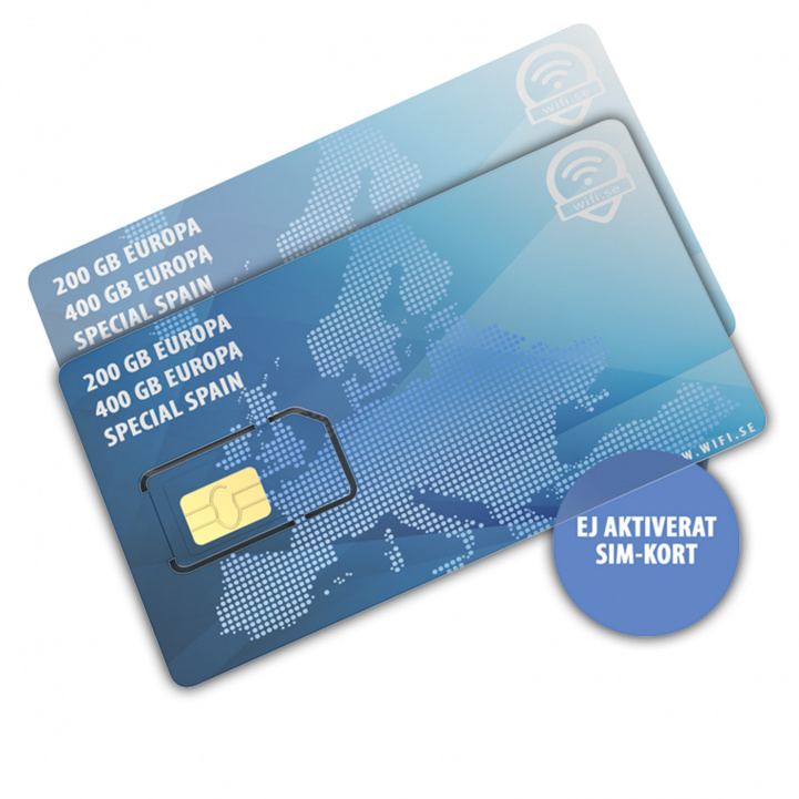 Simkort 5G Europa Roaming i gruppen Campingvogn og autocamper / El - Elektronik / Internet & WiFi hos Campmarket (80200)