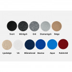 Filttæppe rundeller 11 x 11 cm. 11 stk. farver pakket i færdig pose Filttæppe rundeller 11 x 11 cm. 11 stk. farver pakket i færdig pose