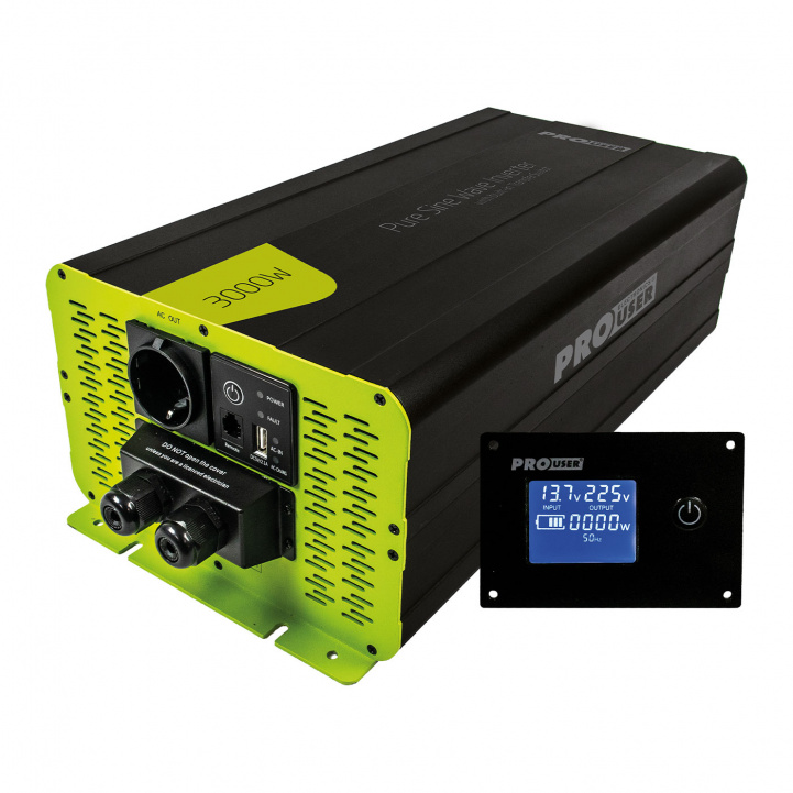 Pro-User Inverter 3000W PSI3000TX i gruppen Campingvogn og autocamper / El - Elektronik / Batterier & Omformere / Inverter & Omformer hos Campmarket (80603)