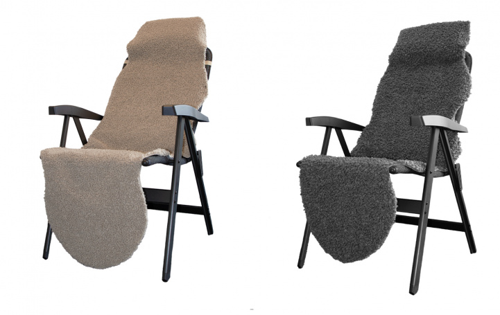 Royal Camping Kunstpels Curly 180x60cm i gruppen Camping møbler / Stole / Tilbehør Stole hos Campmarket (80679)