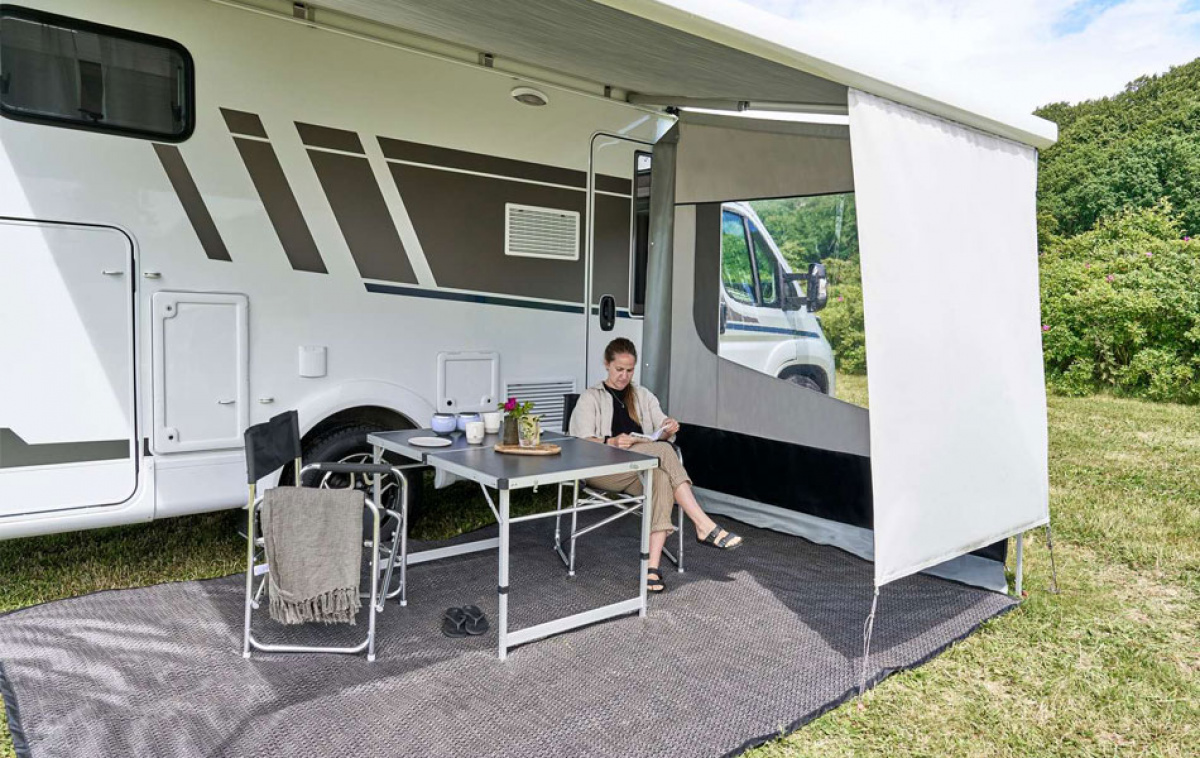 Isabella Frontgardin Shade 144x170 cm i gruppen Fortelt & Markiser / Markiser / Campingvogns Markiser / Sider & Fronter Campingvogns Markiser / Sider & Fronter Caravanstore XL hos Campmarket (80770)