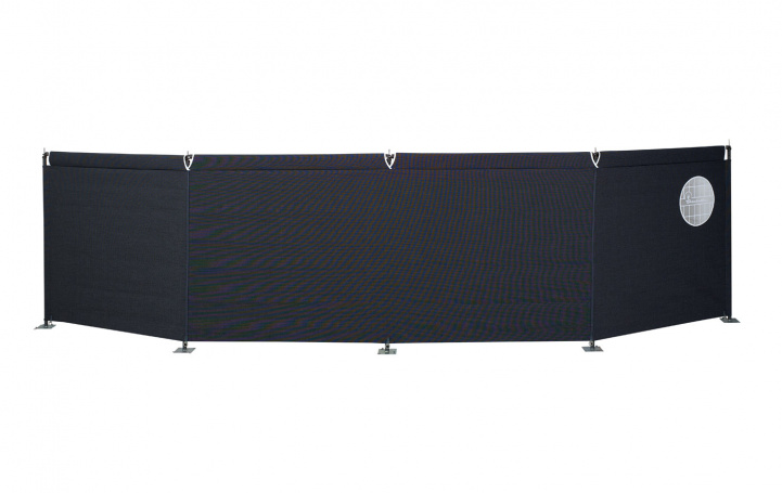 Isabella Vindskærm Grå 4-delt 460x110 cm i gruppen Fortelt & Markiser / Læghegn hos Campmarket (80772)