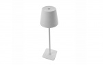Bordlampe Stolpe Hvid USB-Opladning