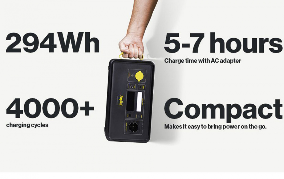 Aqiila Powerbird S-300 i gruppen Campingvogn og autocamper / El - Elektronik / Batterier & Omformere / Batterier hos Campmarket (80795)