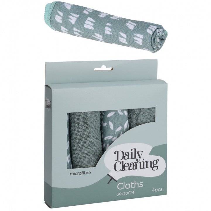 Mikrofiberklud Sæt Med 4 stk i gruppen Husholdning & Køkken / Vask Rengøring & Opvask / Rengøring hos Campmarket (80915)