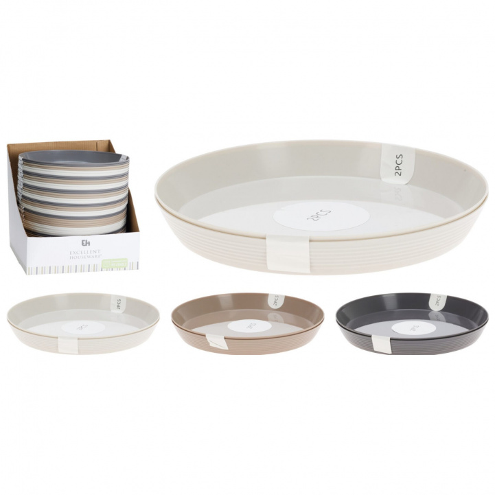 Tallerken 20cm i Plast 2-pak i gruppen Udsalgs hjørnet / Tilbud hos Campmarket (80951)