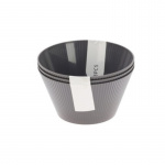 Skål Stripe 12cm i Plast 3-pak Skål Stripe 12cm i Plast 3-pak