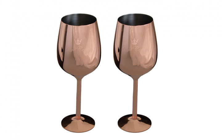 Royal Camping Rødvinsglas Kobberbelagt 2-pak i gruppen Husholdning & Køkken / Glas / Vinglas hos Campmarket (80967)