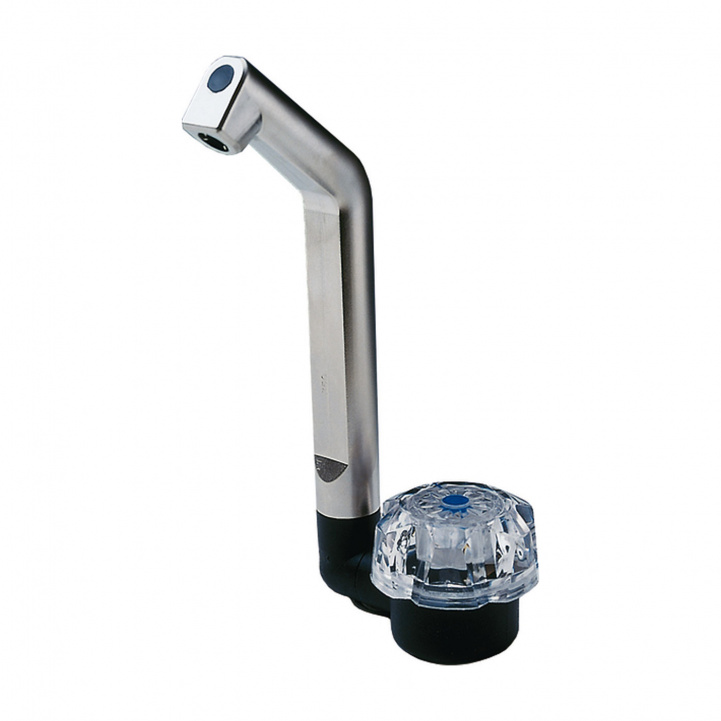 Reich Hane Luxus Sølv/Matt Koldtvands Slangestik i gruppen Vand & Sanitet / Vand / Vandhaner / Koldtvandshaner hos Campmarket (81043)