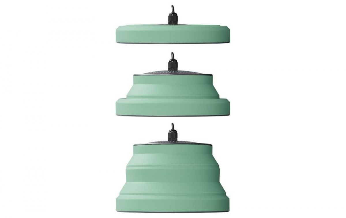 Proplus Hængende LED-lampe foldbar silikone Grøn i gruppen Hjem og indretning / Belysning & Lygter hos Campmarket (81139)