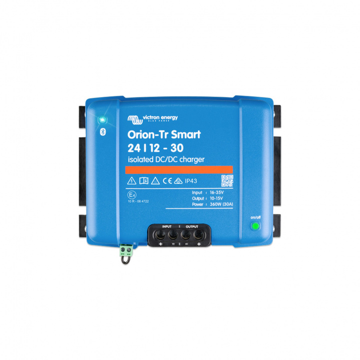 Victron DC/DC Oplader Orion-Tr Smart 24/12-30A (360W) Isoleret i gruppen Campingvogn og autocamper / El - Elektronik / Batterier & Omformere / Batteriopladere hos Campmarket (81186)