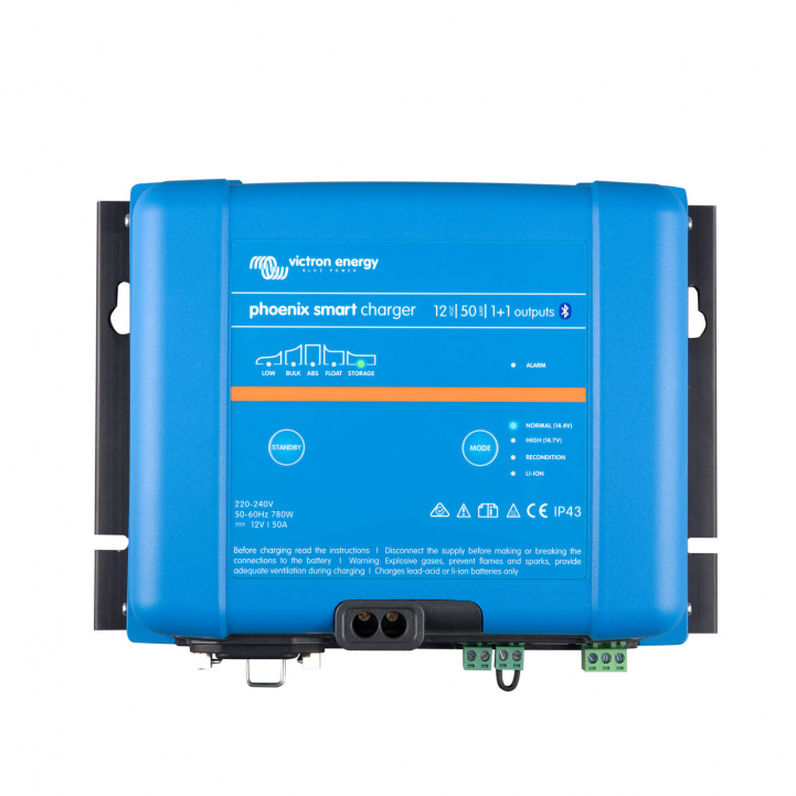 Victron Batterioplader Phoenix Smart IP43 12/50(1+1) 230V i gruppen Campingvogn og autocamper / El - Elektronik / Batterier & Omformere / Batteriopladere hos Campmarket (81211)