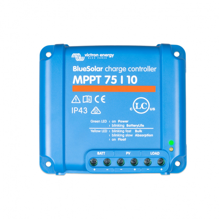 Victron Solcelleregulator BlueSolar MPPT 75/10 i gruppen Campingvogn og autocamper / El - Elektronik / Solpaneler / Solcelleregulatorer / MPPT hos Campmarket (81218)