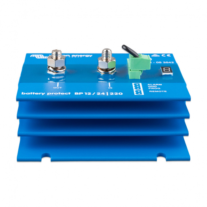 Victron BatteryProtect 12/24V-220A i gruppen Campingvogn og autocamper / El - Elektronik / Batterier & Omformere / Batterier / Batteritilbehør hos Campmarket (81310)
