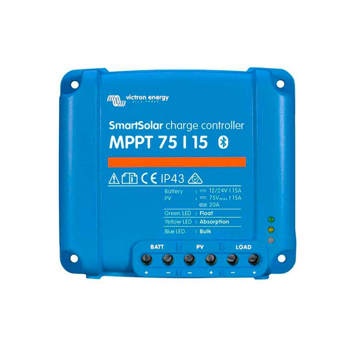 Victron Solcelleregulator SmartSolar MPPT 75/15 i gruppen Campingvogn og autocamper / El - Elektronik / Solpaneler / Solcelleregulatorer / MPPT hos Campmarket (81344)