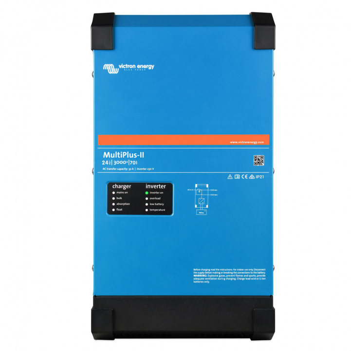 Victron Lader/Omformer MultiPlus-II 24/3000/70-32 230V i gruppen Campingvogn og autocamper / El - Elektronik / Batterier & Omformere / Batteriopladere hos Campmarket (81352)