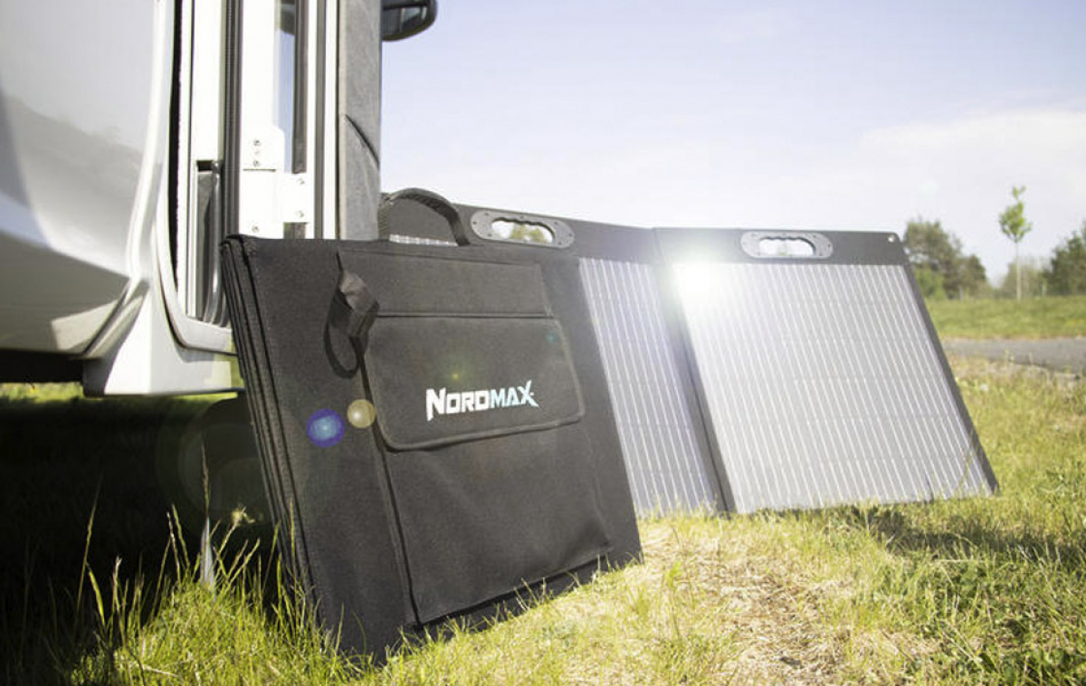 Nordmax Solpanel 100W Portabel i gruppen Campingvogn og autocamper / El - Elektronik / Solpaneler hos Campmarket (81455)