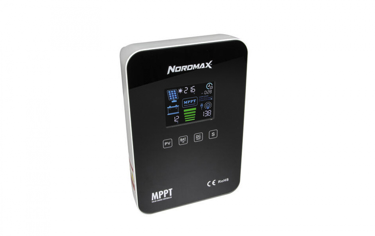 Nordmax Regulator 40A MPPT i gruppen Campingvogn og autocamper / El - Elektronik / Solpaneler / Solcelleregulatorer / MPPT hos Campmarket (81467)