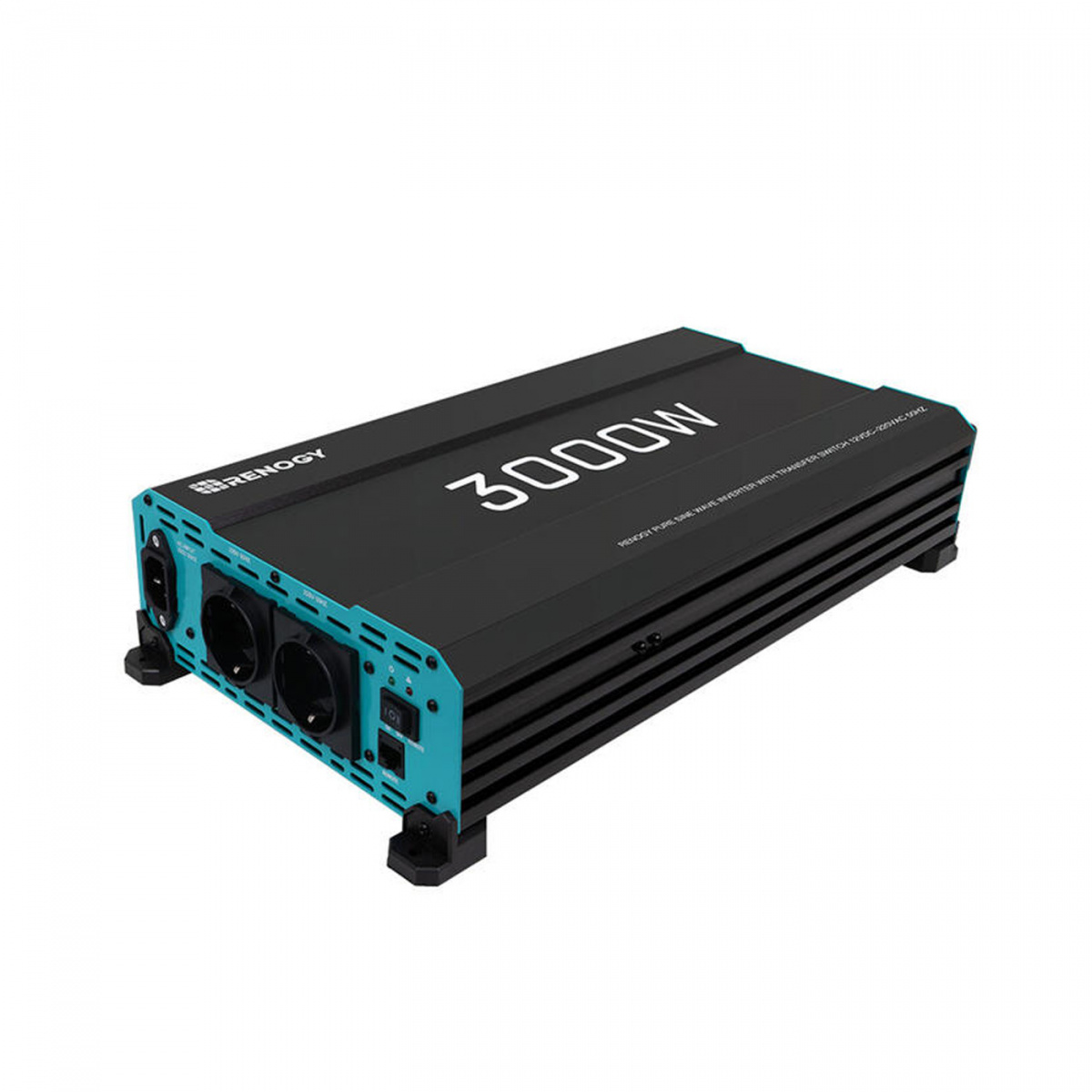 Renogy Omformer/UPS 12V 3000W Ren Sinus i gruppen Campingvogn og autocamper / El - Elektronik / Batterier & Omformere / Inverter & Omformer / Omformer 12V Til 230V hos Campmarket (81471)